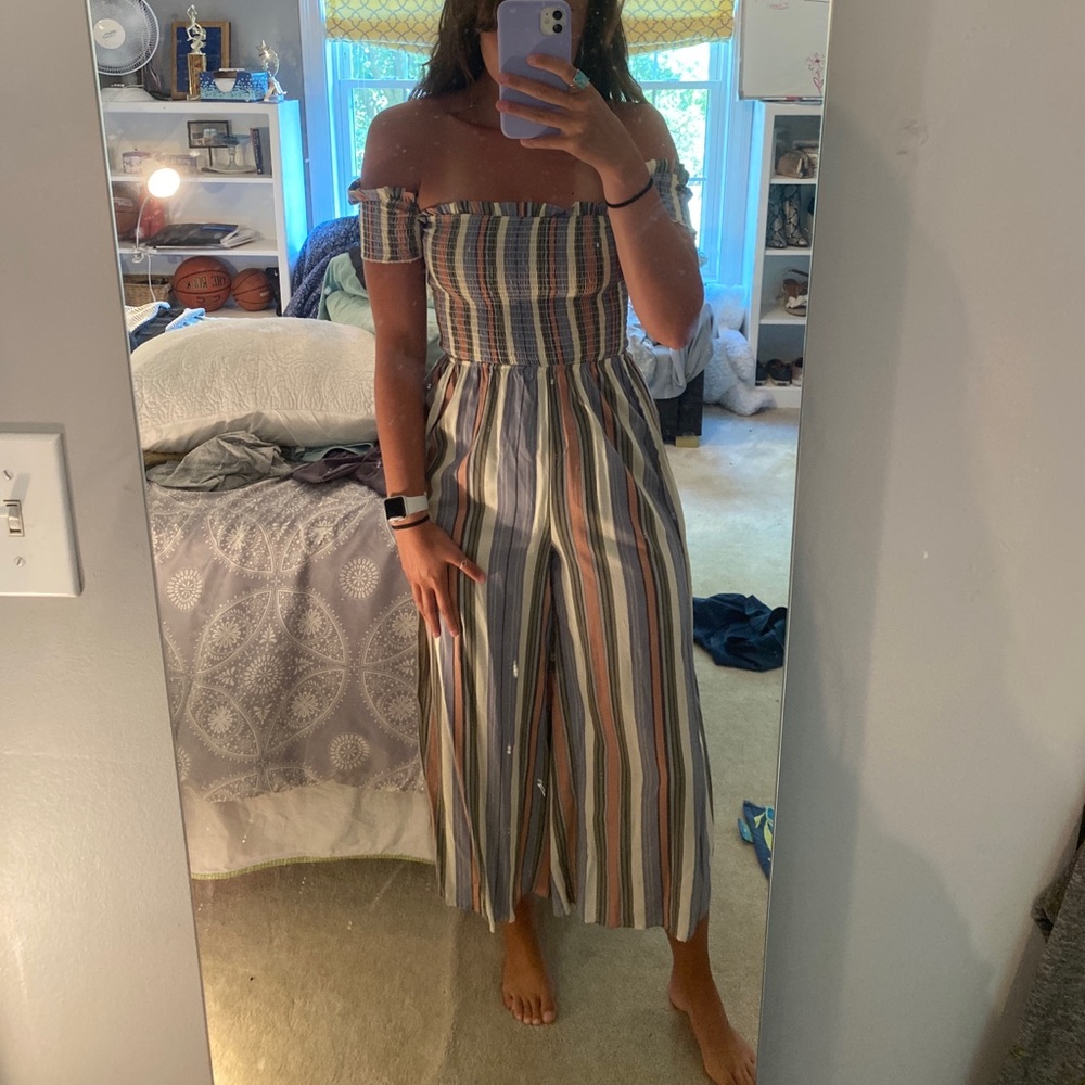 multi colored sleeveless jumpsuit